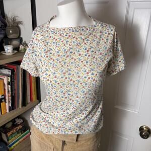 Vintage 80s Floral Tee